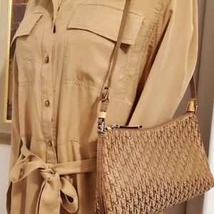 Authentic Christian Dior Mini Pochette Jacquard Satchel Purse. Made in…